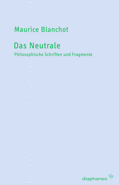 Jean-Luc Nancy: Das Neutrale, die Neutralisierung des Neutralen